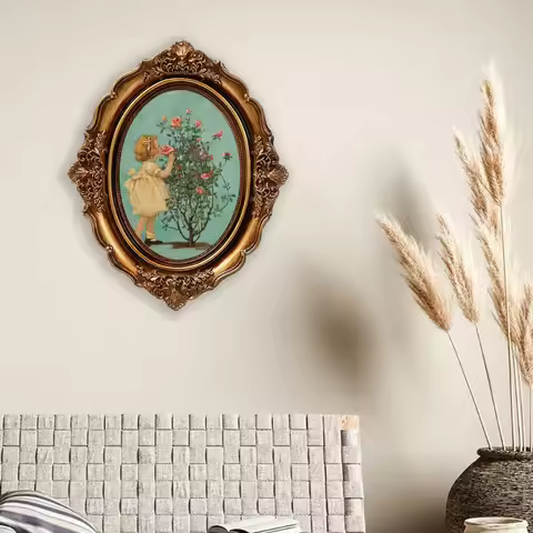 Vintage Picture Frame Elegant Photo Gallery Art for Wall Tabletop Home Decor Baroque Photo Gallery A