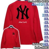 LONG SLEEVED T-SHIRTS CODE JA881 BIG SIZE JUMBO 2XL 3XL 4XL 5XL 6XL 7XL 8XL 9XL 10XL