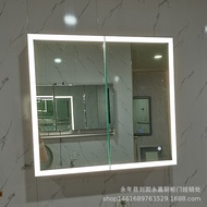 ✅FREE SHIPPING✅IntelligenceLEDMirror Cabinet Door Bathroom Luminous Smart Mirror Cabinet Defogging Lighting Mirror Bathroom Cabinet Mirror Door