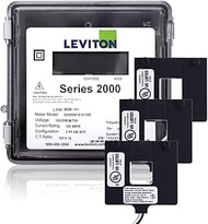Leviton 2O480-1W Series 2000 277/480V3P4W 100A Outdoor kWh Meter Kit with 3 Split Core CTs