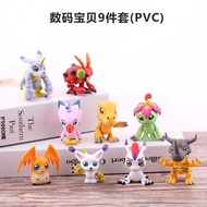 Digimon Figure Digimongreymon Agumon Gabumon Patamon Tailmon Anime Model Car Cake Decoration