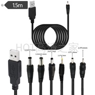 [Over 2 Pcs] USB to DC Charging Cable 5.5/4.0/2.0/3.5/2.5mm Adapter/Router/Table Lamp Power Cord 5V
