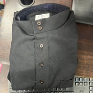 Ae51 Men's Top With Long Sleeves Black (Thick Fabric) Imported Brand Suitable For Muslim Use Wear Ou