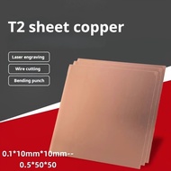 Purple copper plate, heat dissipation, pure purple copper block, copper plate, t2 copper plate, cust