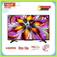 【hot sale】 ♞,♘,♙Ace 24 inch Super Slim Full HD LED TV Black LED-802