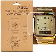 VRWOX [3-Pcs] TPU Screen Protector For AQ-230A AQ-230GA-9D Watch,Full Coverage HD TPU Clear Anti-Bub