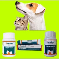 60 Tablets Himalaya Immunol / 60 Tablet Himalaya Nefrotec / 30g Canisep Cream / 60Tab Dog Cat Anjing Kucing Liquid 100ml