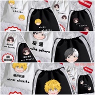 Bag drawstringTALI wind breaker string bag haruka sakura sling bag drawstring bag
