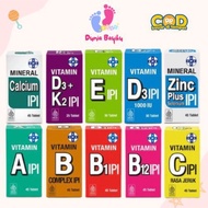 Vitamin IPI - Vitamin A D3+K2 B COMPLEX B1 B12 C D3 Zinc - Immune Health