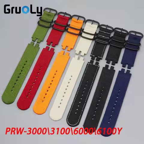 Watch Strap For Casio PROTREK PRW-3000\3100\6000\6100Y Replace Wrist Band Belt Watchband Accessories