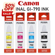 หมึกเติม CANON INK # GI-790 หมึกขวดแท้ 4 สี BK / C / M / Y สำหรับ Canon Pixma G1010 / G2010 / G3010 / G4010 #หมึกสี  #หมึกปริ้นเตอร์  #หมึกเครื่องปริ้น hp #หมึกปริ้น   #ตลับหมึก