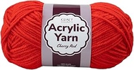 Craft County Medium 4 Acrylic Yarn – 200 Yards of Super Vibrant Yarn for Blankets, Scarves, Hats, & 
