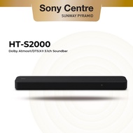 SONY HT-S2000 Dolby Atmos®/DTS:X® 3.1ch Soundbar | HT-S2000