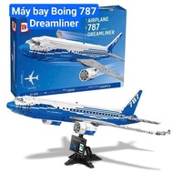 Assembling Plane DK 80009 - Boing 787 Dreamliner 1349 Pieces - Creative Puzzle