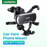 UGREEN Phone Holder for Phone in Car Air Vent Clip Mount Mobile Phone Holder GPS Stand