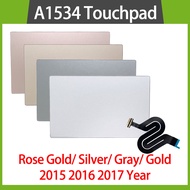 Original Used Touchpad Grey Silver Rose Gold For MacBook Retina 12" A1534 Trackpad with Flex Cable 2