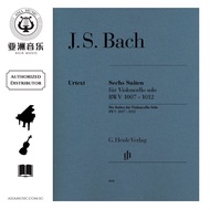 AUTHORIZED DISTRIBUTOR - G.HENLE VERLAG - BACH Six Suites BWV 1007-1012 for Violoncello Solo