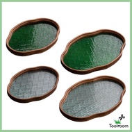 [Toolroom] Begonia Flower Glass Tray Storage Tray Holder Storage Tea Cup Decorative Tray