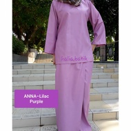 Kurung Kedah HALIA BATIK Plain ANNA (Lilac Purple)