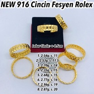 NEW GOLD 916 Cincin Fesyen Rolex 6 Sept _