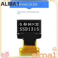 ALMA OLED Screen Board, 0.49 inch 14PIN OLED Screen Display, inteligente SSD1315 Drive IC IPS I2C In