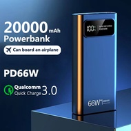 3C Power Bank 20000mah Original Type C micro usb PD 66W Fast Charging Powerbank 100000mah 50000mah 充