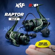 [MSF] EXP Raptor Fishing Reel | Spining Kekili Pancing Mancing Pancing Saltwater SW Mesin Haruan