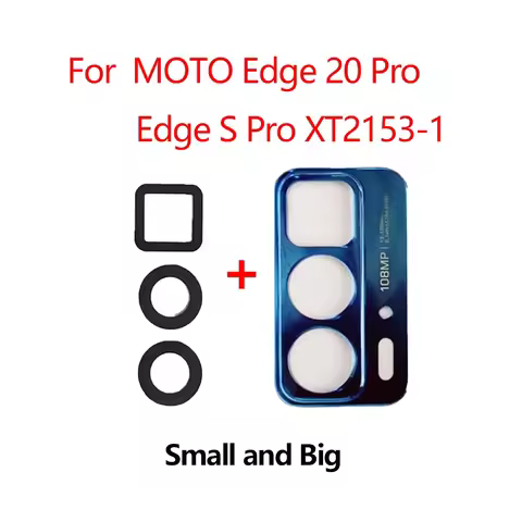 Original Rear Back Camera Glass Lens For Motorola Edge 20 Pro Replacement With Adhesive Sticker For 