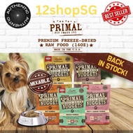 Authentic Primal Freeze Dried Raw Nuggets Dog Food 14oz (Turkey & Sardine, Pork, Lamb, Chicken Flavo