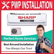 ☌Sharp 1HP, 1.5HP & 2HP J-Tech Inverter Aircond (AHX9VED) 1HP Air Conditioner with Powerful Jet Mode