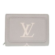 未使用 路易威登克萊爾 M14153 Monogram Empreinte Blueme 灰色雙折皮夾 LV 0428 [二手]LOUIS VUITTON
