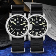 San Martin  SN0143-G｜YN55 ｜飛行員表｜小時時標 ｜分鐘時標｜40mm｜自動機械錶｜藍寶石玻璃｜100m 防水 