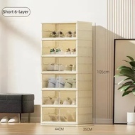 [มีในสต๊อก] กล่องรองเท้าพับได้ แบบไม่ต้องติดตั้ง Shoes Storage Box ชั้นวางรองเท้า กล่องเก็บรองเท้า