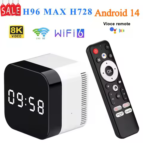 H96 MAX Android 14 TV Box Allwinner H728 4GB 128GB 8K HD WIFI6 BT5.X Media Player Set Top Box