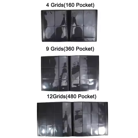 Collectible Card Binder Album 160/360/480 Card Holder 4/9/12 Grids Card Binder Album Large-capacity 