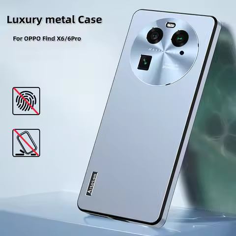 Case For OPPO Find X6 Pro Matt Metal Shockproof Phone Cover For Find X6 X 6 Funda Camera Frame Bumpe