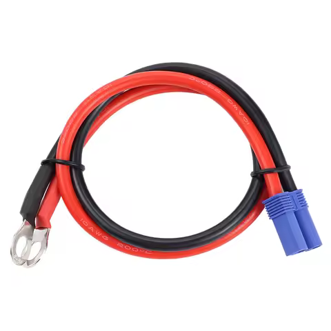 10AWG Car Power Adapter Cable silicone Tinned Copper Wire Car Battery Wire EC5 Female To M8 Tinned C