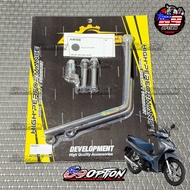 งาน AWS ขายึดกันสบัด เวฟ125iLED (ปี2018-2023) สำหรับกันสบัดOhlins SD001 / SD008 ตัวสั้น / Profender