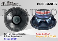 Speaker Komponen Black Spider 12 Inch 1230 Black BS 1230Black Original