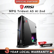 MSI MPG Trident AS AI 2nd | Ultra 7 265 | 32GB DDR5 | 1TB | RTX 5070 Ventus 2X 12G Gaming Desktop