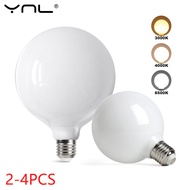 2-4pcs Big LED Bulb E27 AC 220V 110V G80 G95 G125 Energy Saving Global Light Lampada Ampoule Milky L