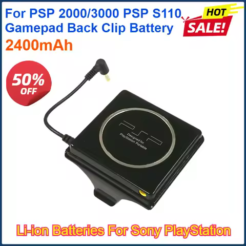 2400mAh External Li-ion Batteries For Sony PlayStation Portable Console PSP2000 PSP3000 PSP S110 Gam