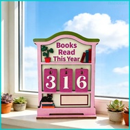 Nan （1 pcs）Books Read This Year Counter Valentines Day Gifts For Women Readers Book Counter Bookshel