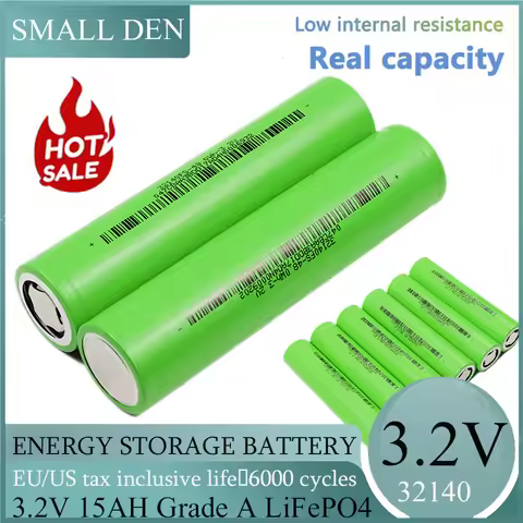 new 3.2V 32140 15Ah LiFePO4 Battery Cell diy 4s 8s 12v 24V 36V Inverter Electric Vehicle Travel Camp