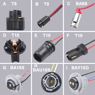 2pcs BA9S BA15S BAY15D T5  T10 BAU15S Socket Holder For Light Lamp Bulb