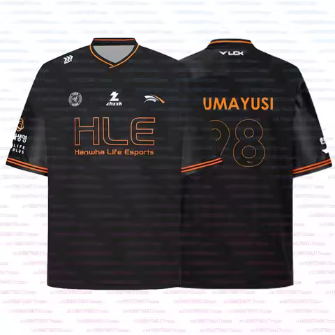 Korea Esports Lck 2026 HLE Team Jersey GUMAYUSI 98 T-shirt LOL Game Player Training Uniform Clothing
