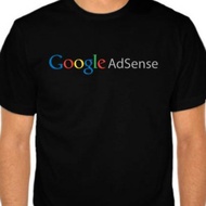 GOOGLE ADSENSE T-SHIRT - POLYFLEX - REAL COTTON COBMED 30S - HIGH QUALITY -SGF Design