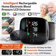 【Voice Alert & USB Rechargeable】Wrist Blood Pressure Monitor Digital BP Machine/Portable Health Chec