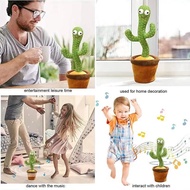 【READY STOCK】Cactus Toy Plush Talk Kaktus Bercakap Dancing Cactus Toys Song cactus dance Electric Si