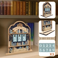 YOLOGO Reading Tracker Signage, Wooden Handmade Books Read Tracker,  2D Books Read This Year Reading
